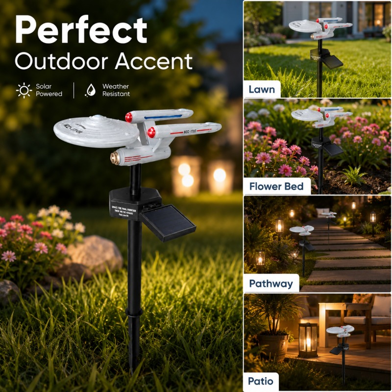 Smart Garden Light Camera - 스타 트렉 USS 엔터프라이즈 솔라 가든
