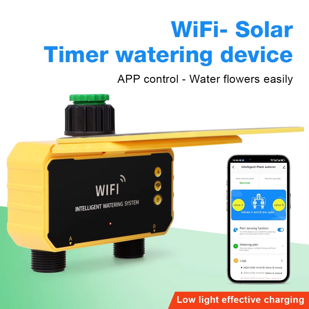Smart Garden Tap - 1/2 출력 WIFI 태양광 관개 타이밍