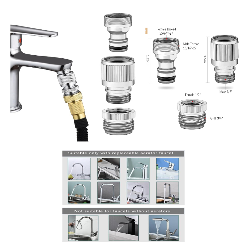 Smart Garden Tap - 싱크 수도꼭지 퀵 커넥터, 싱크 연결용
