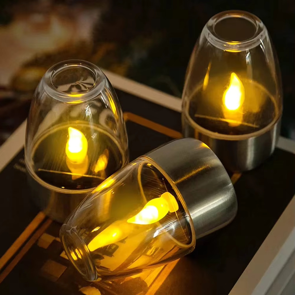 Smart Garden Light Camera - LED 스테인레스 스틸 태양 촛불 조명