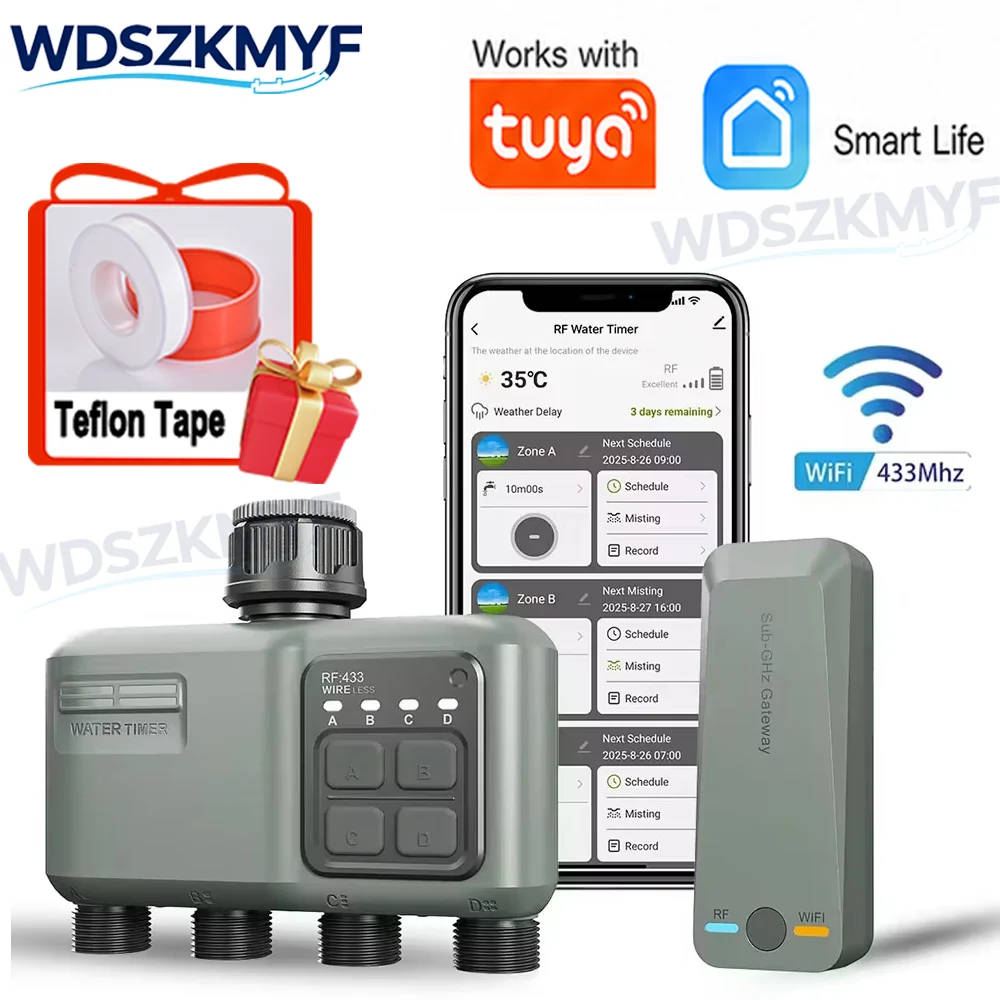Smart Garden Water Timer - WiFi RF433 스마트 정원 스프링클러 물