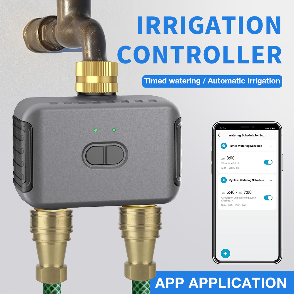 Smart Garden Water Timer - Tuya 2 구역 급수 타이머 정원