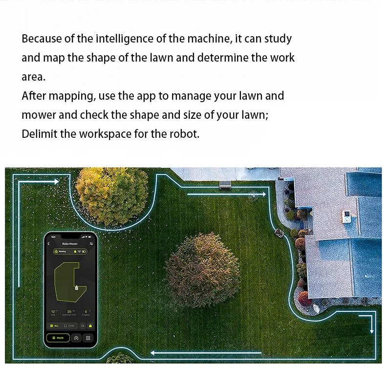 가정용 정원 스마트 원격 제어 자동 잔디깎이, 작업 영 - Smart Garden Drawing 리뷰 및 가격