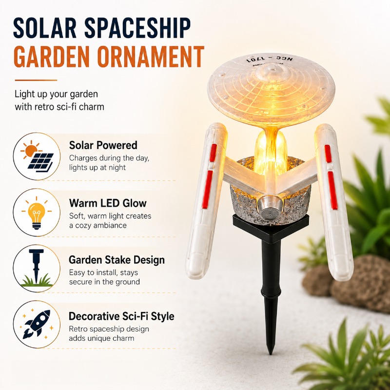 스타 트렉 USS 엔터프라이즈 솔라 가든 스테이크 라이 - Smart Garden Light Camera 리뷰 및 가격