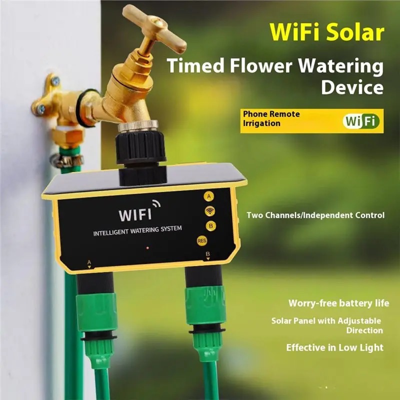 1/2 출력 WIFI 태양광 관개 타이밍 컨트롤러, 정 - Smart Garden Tap 리뷰 및 가격