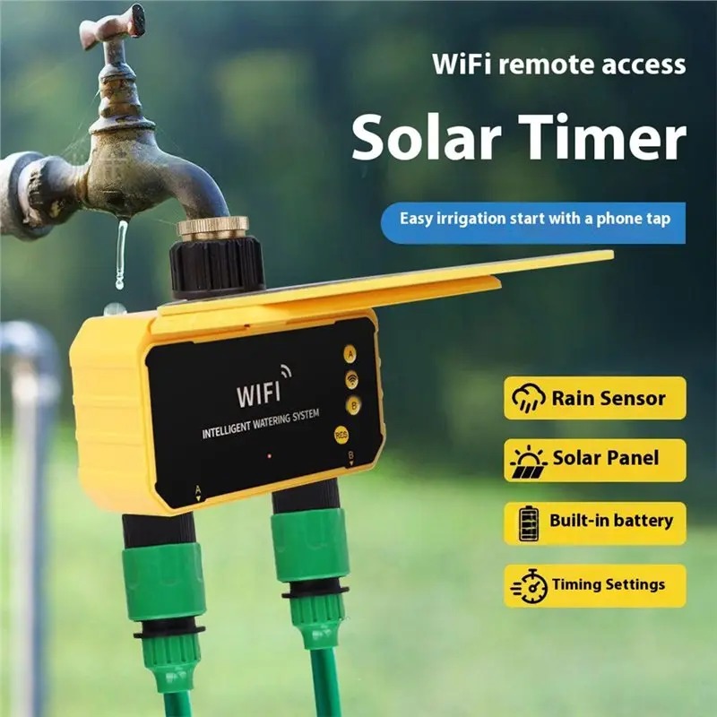 1/2 출력 WIFI 태양광 관개 타이밍 컨트롤러, 정 - Smart Garden Tap 리뷰 및 가격