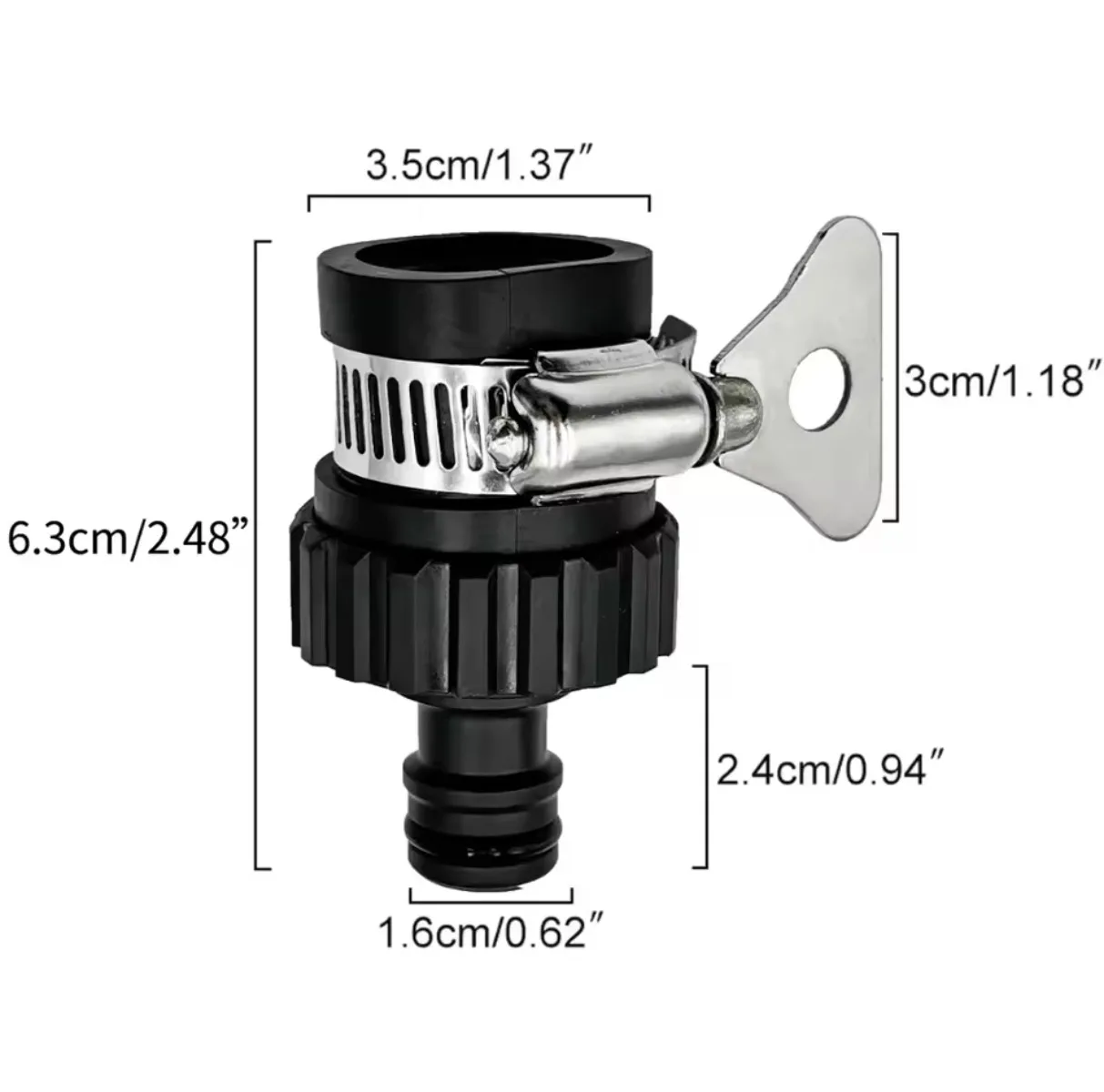 2pcs 내구성 범용 수도꼭지 어댑터 플라스틱 호스 피 - Smart Garden Tap 리뷰 및 가격