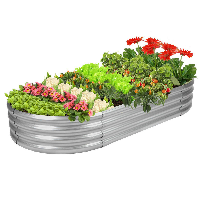 다양한 크기의 타원형 아연 도금 강판 야외 정원용 대형 - Smart Garden Storage 리뷰 및 가격