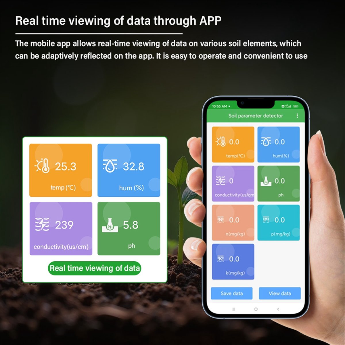 A08I 토양 pH 측정기 수분 측정기 토양 분석기 ( - Smart Garden Nutrients 리뷰 및 가격