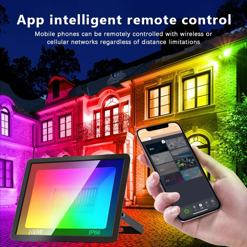 RGB TUYA 투광등 스마트 앱 음성 제어 RGBCW - Smart Garden Drawing 리뷰 및 가격