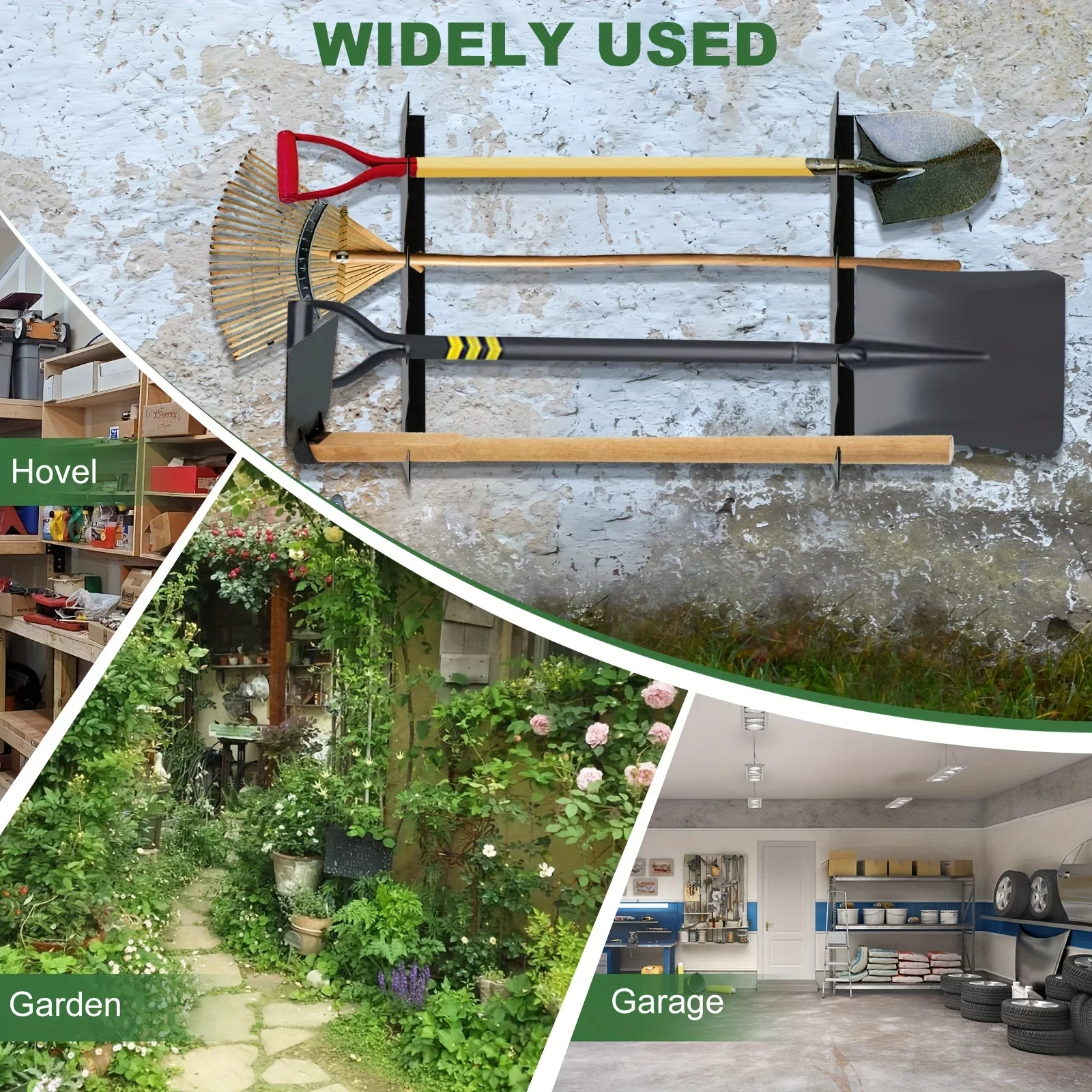 튼튼한 금속 정원 도구 홀더 (삽과 갈퀴 보관 가능), - Smart Garden Storage 리뷰 및 가격