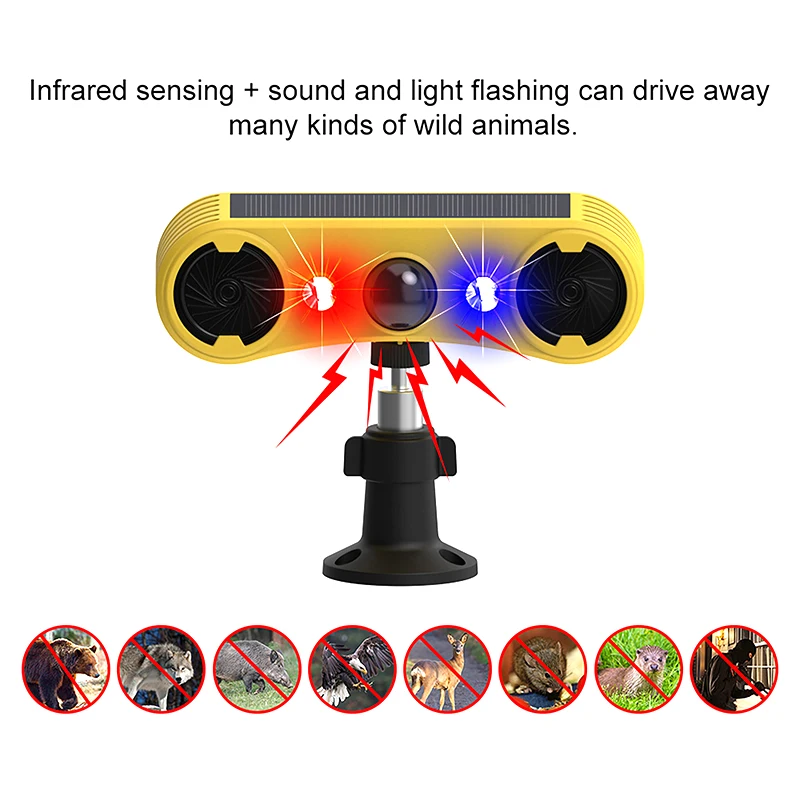 태양광 모션 센서 알람 LED 적색 및 청색 스트로브  - Smart Garden Light Camera 리뷰 및 가격