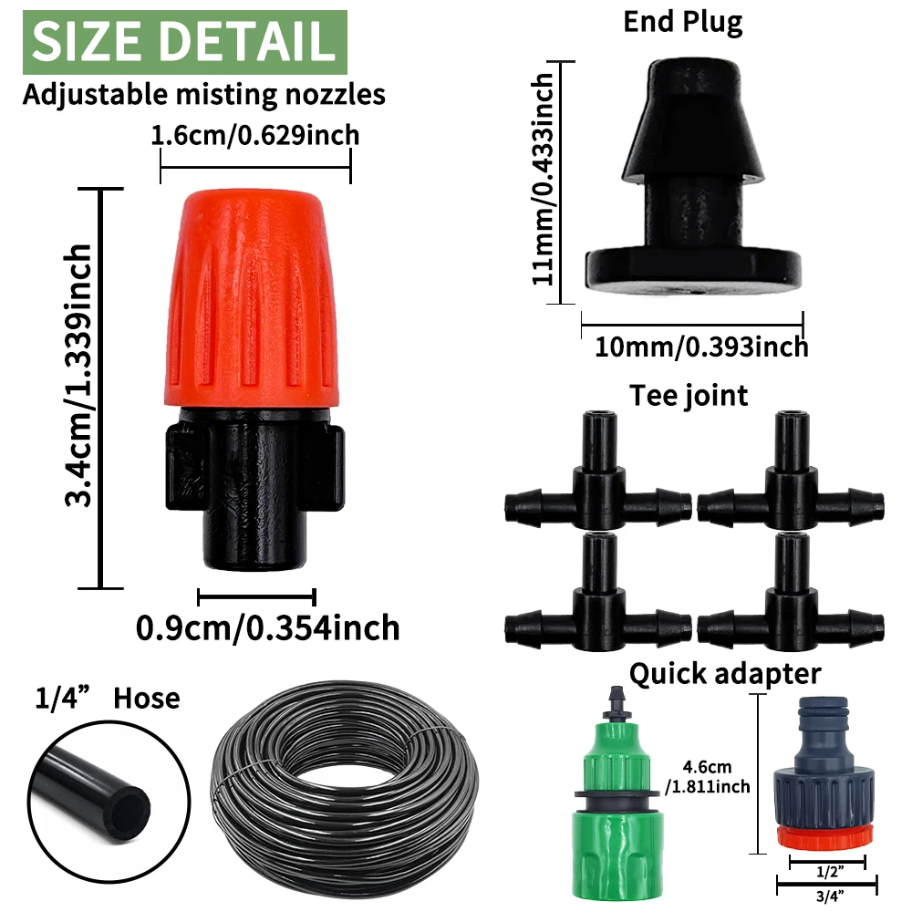 안개 노즐 관개 키트 5M-20M 정원 자동 스프레이  - Smart Garden Hose 리뷰 및 가격