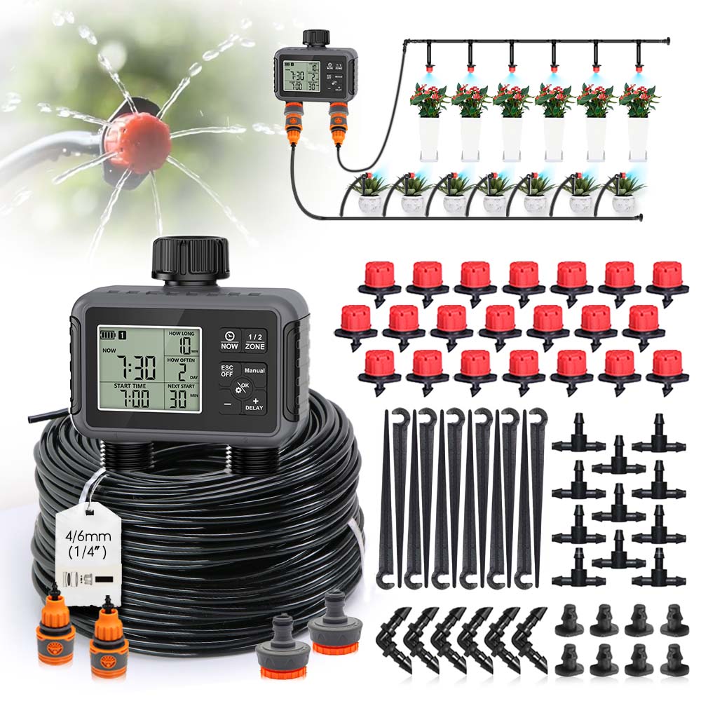 듀얼 존 독립형 디스플레이 LCD 정원 급수 타이머 자 - Smart Garden Water Timer 리뷰 및 가격