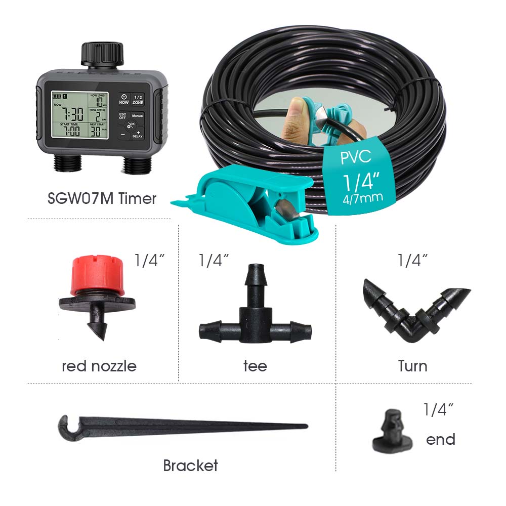 듀얼 존 독립형 디스플레이 LCD 정원 급수 타이머 자 - Smart Garden Water Timer 리뷰 및 가격